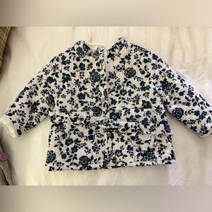 Janie and Jack Blue Floral Jacket
